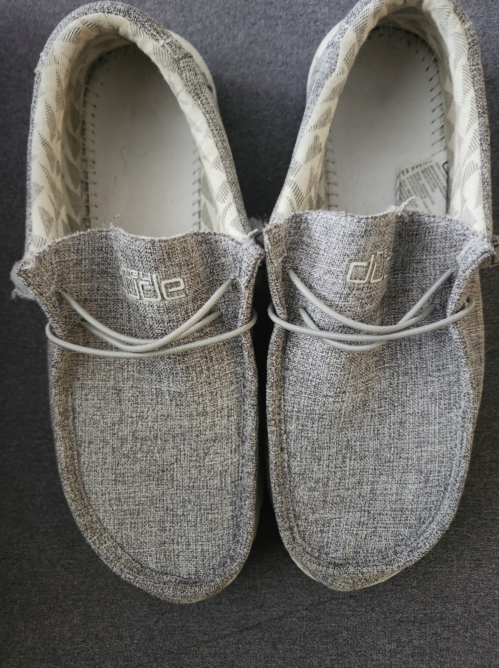 Hey Dude Gray Slip-Ons